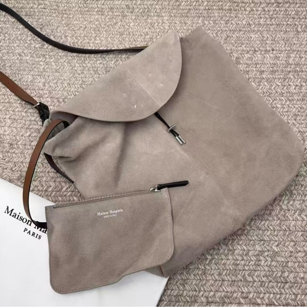 Maison Margiela style suede shoulder bag - Picture 5 of 5